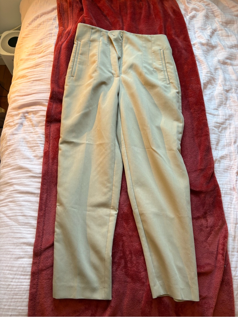Women’s Straight-Leg Dress Pants in Light Khaki